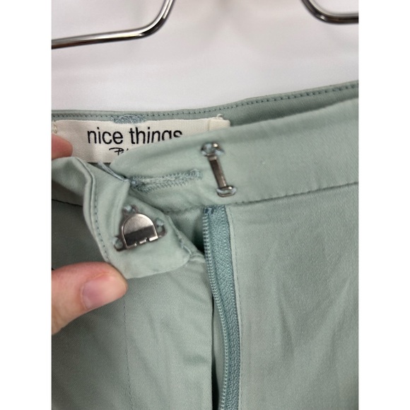 Nice Things Light Green Soft Skinny Pants - Picture 4 of 5